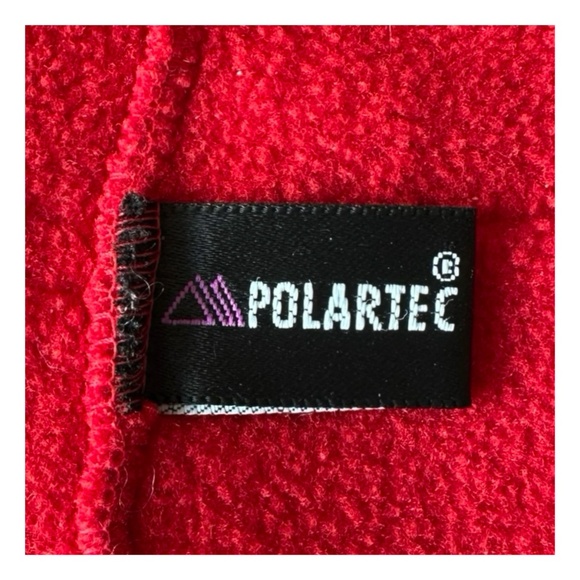 POLARTEC Red Fleece Headband One Size Fits Most Logo - Picture 3 of 3